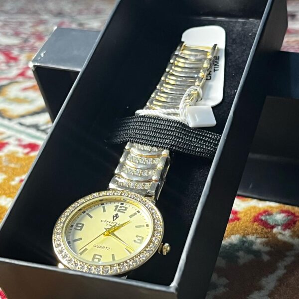 Crystal time watch with most premium design for women's