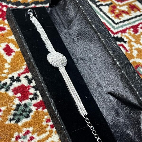 Beautiful silver bracelet for girls with premium packaging