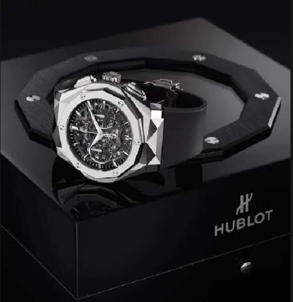 Premium lovely black and white watch by hublot