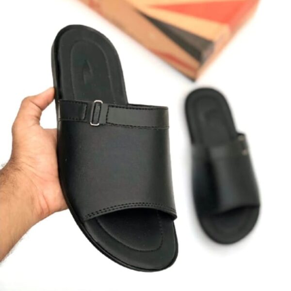 Black slippers for men premium
